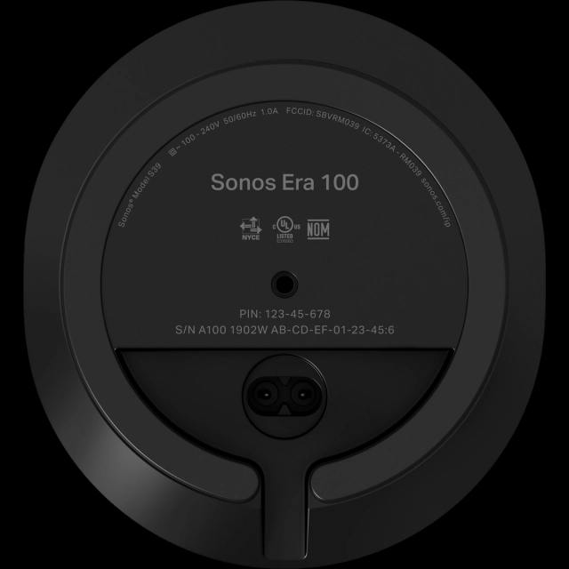 Sonos Era 100 Bottom View - Black