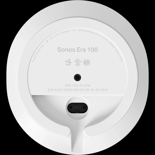 Sonos Era 100 Bottom View - White