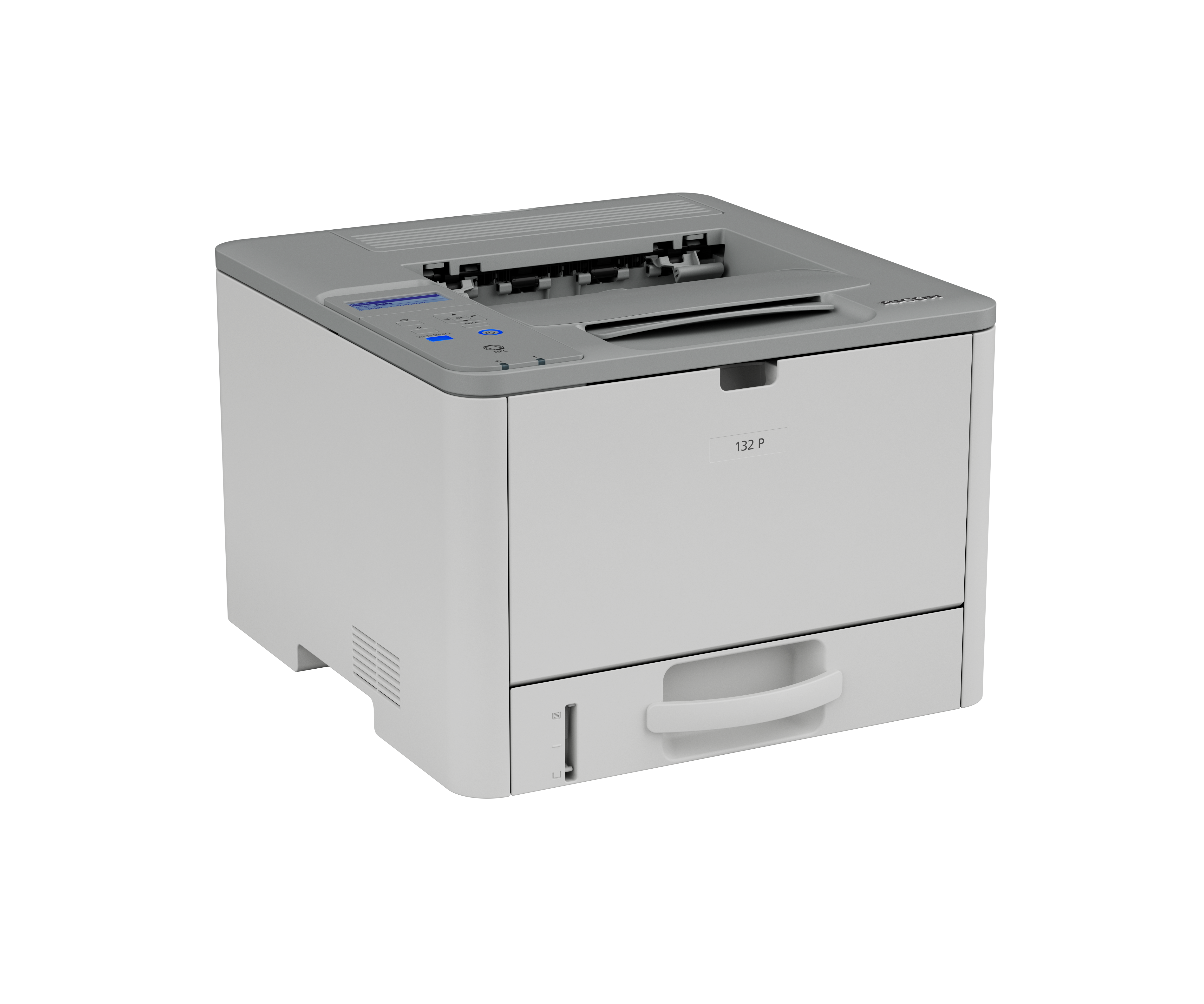 Left angle view of RICOH 132 P Printer