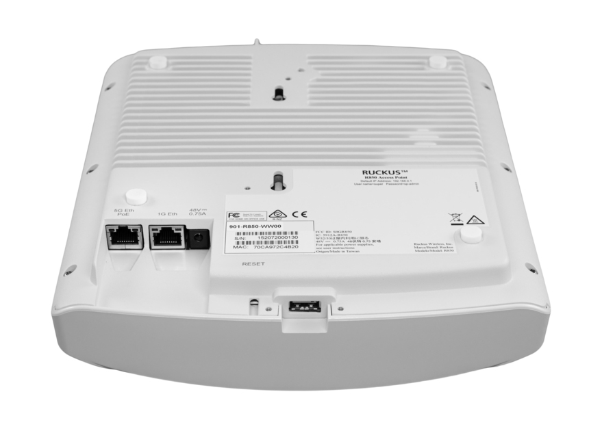 Ruckus R850 Access Point Port View